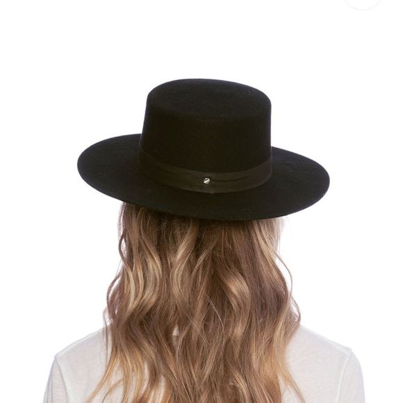 EUC Janessa Leone Gabrielle hat small wool & leather - Picture 4 of 5